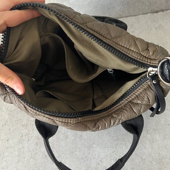 Mossimo Handbag Olive‎ Green Quilted 90's Y2K  Top Handle Handbag Hobo Clutch - Picture 3 of 5